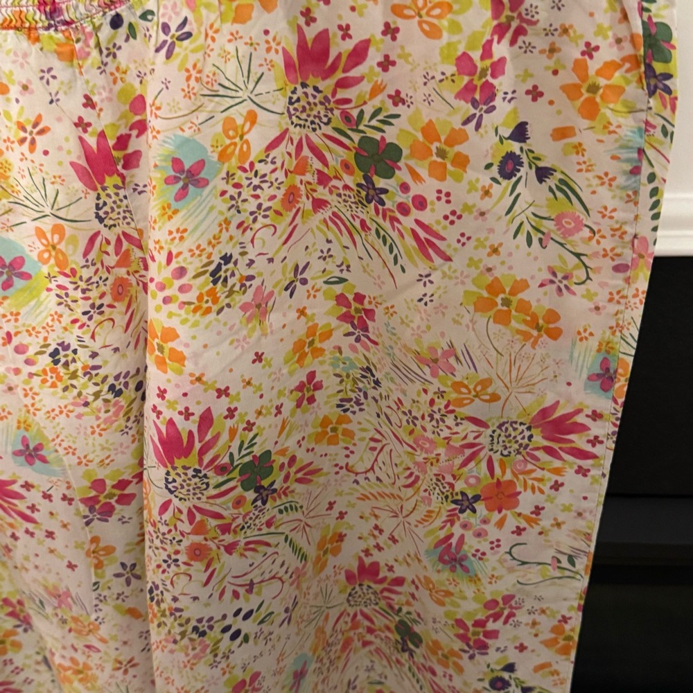 Victoria’s Secret Floral Cotton Smocked Waist Lounge Pants – Size Medium - Picture 2 of 7